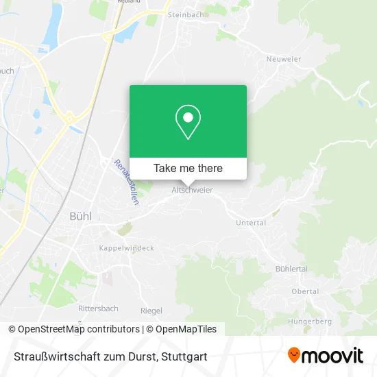 Карта Straußwirtschaft zum Durst