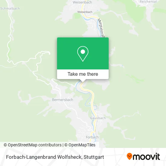 Карта Forbach-Langenbrand Wolfsheck