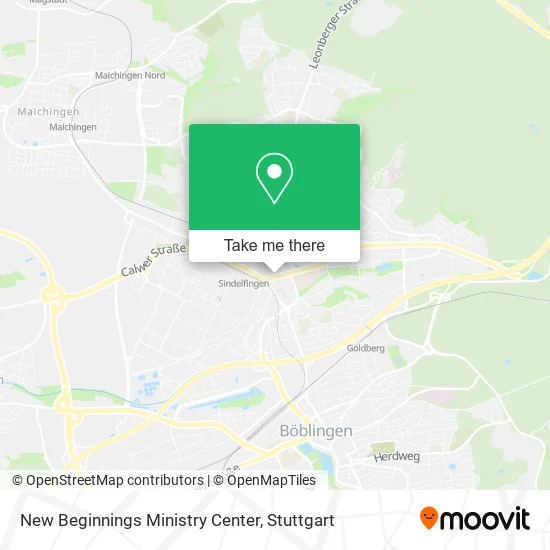 New Beginnings Ministry Center map