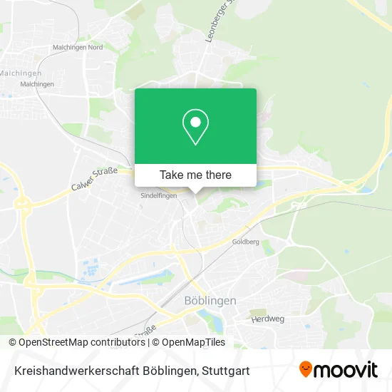 Карта Kreishandwerkerschaft Böblingen