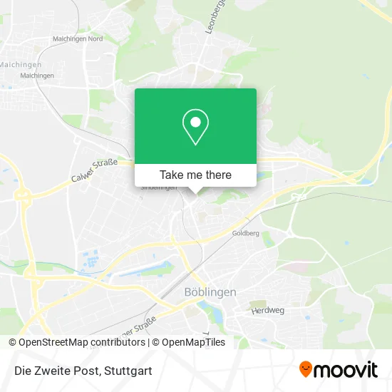 Карта Die Zweite Post