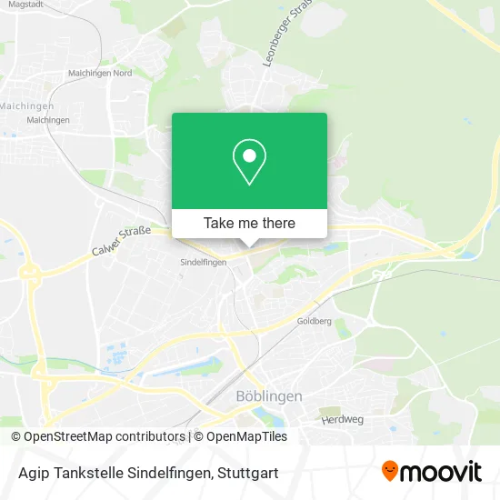 Карта Agip Tankstelle Sindelfingen