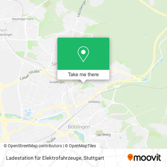 Карта Ladestation für Elektrofahrzeuge