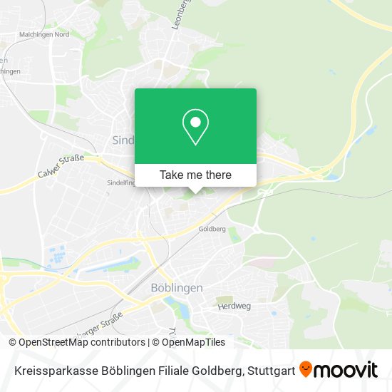 Kreissparkasse Böblingen Filiale Goldberg map