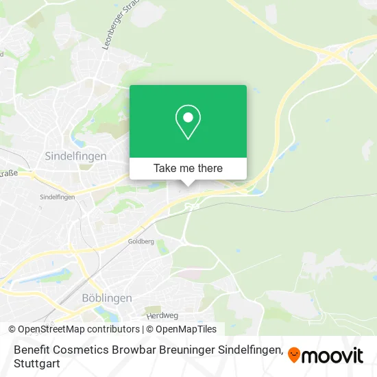 Карта Benefit Cosmetics Browbar Breuninger Sindelfingen