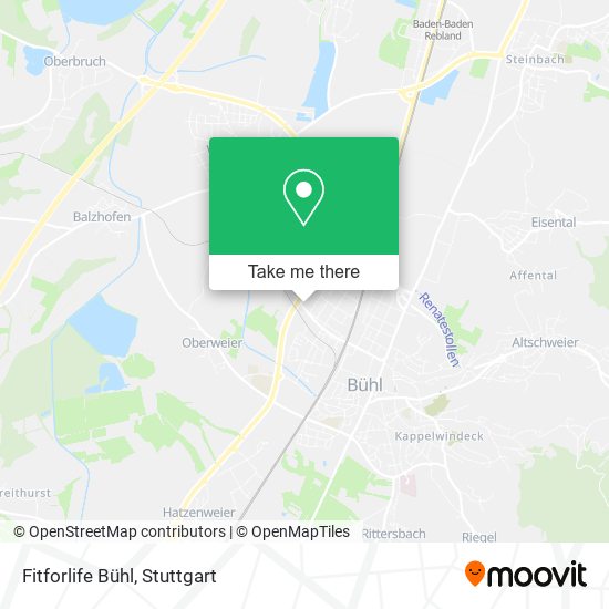 Fitforlife Bühl map
