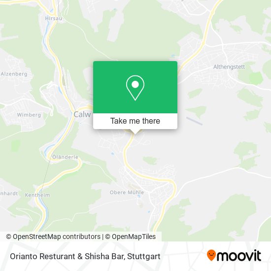 Карта Orianto Resturant & Shisha Bar