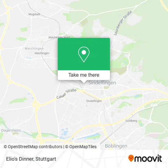 Elio's Dinner map