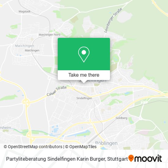 Карта Partyliteberatung Sindelfingen Karin Burger