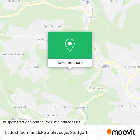 Карта Ladestation für Elektrofahrzeuge