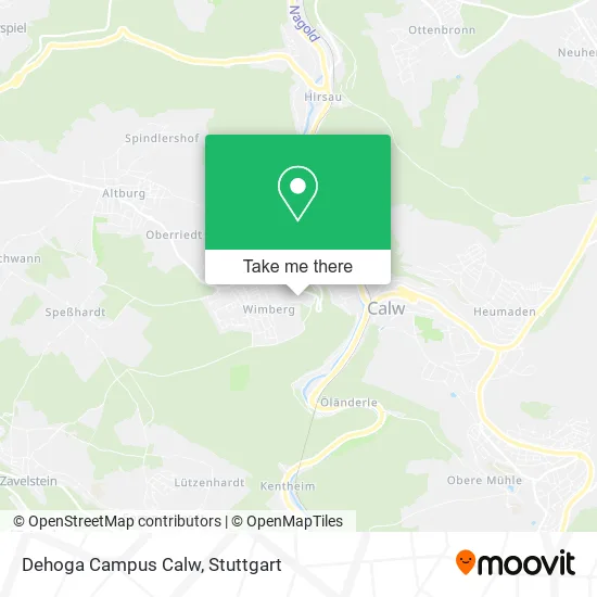Карта Dehoga Campus Calw