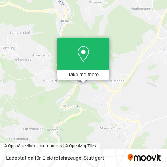 Ladestation für Elektrofahrzeuge map