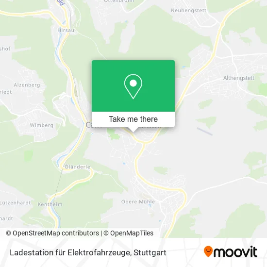 Карта Ladestation für Elektrofahrzeuge
