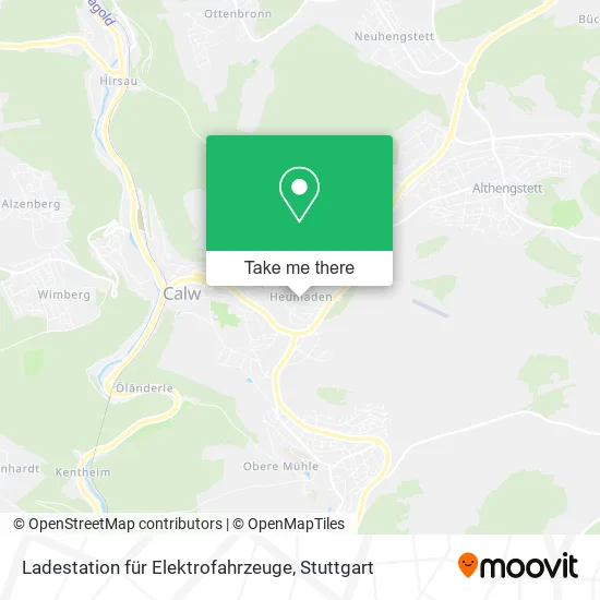 Карта Ladestation für Elektrofahrzeuge