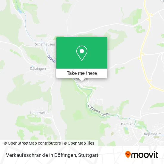 Карта Verkaufsschränkle in Döffingen