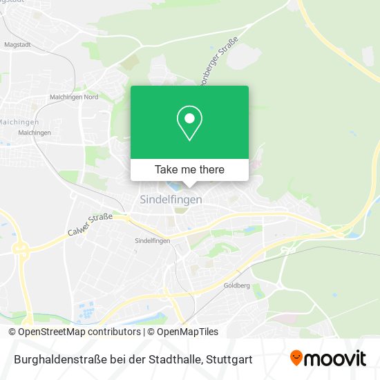 Burghaldenstraße bei der Stadthalle map