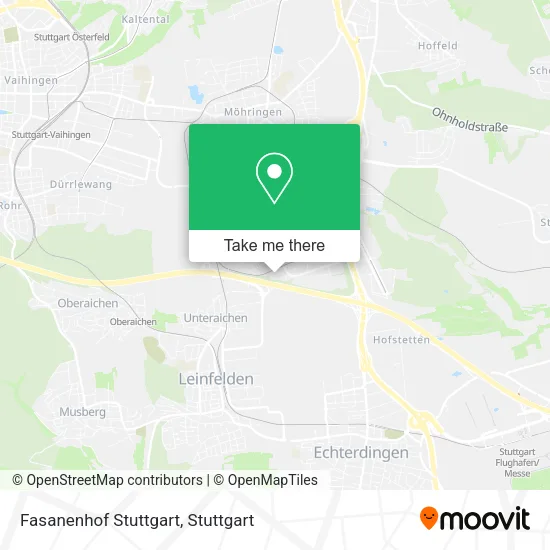 Карта Fasanenhof Stuttgart