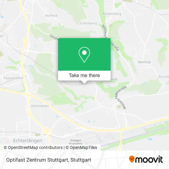 Карта Optifast Zentrum Stuttgart