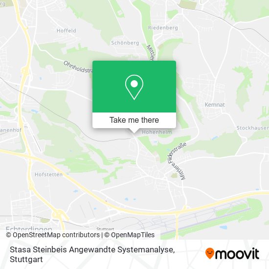 Карта Stasa Steinbeis Angewandte Systemanalyse