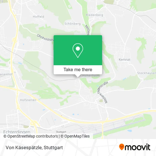 Карта Von Käsespätzle