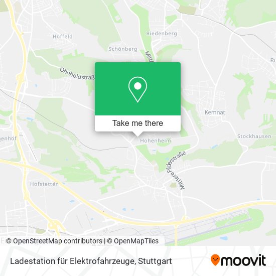 Ladestation für Elektrofahrzeuge map