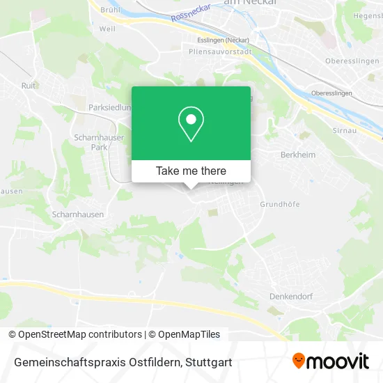 Карта Gemeinschaftspraxis Ostfildern
