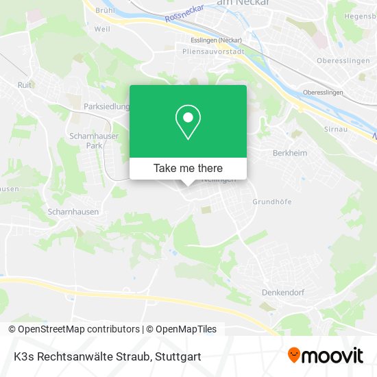 Карта K3s Rechtsanwälte Straub