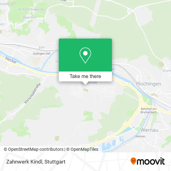 Карта Zahnwerk Kindl
