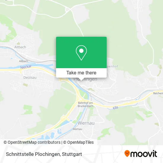 Карта Schnittstelle Plochingen