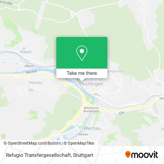 Refugio Transfergesellschaft map