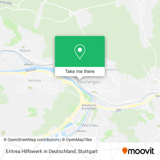 Eritrea Hilfswerk in Deutschland map