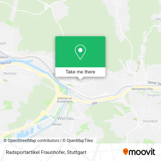 Radsportartikel Fraunhofer map