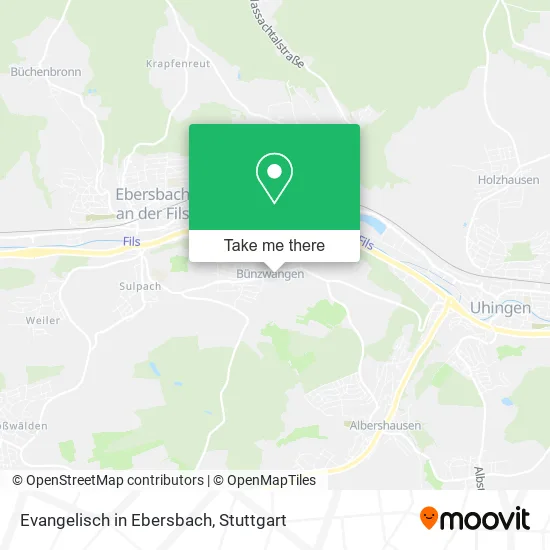 Карта Evangelisch in Ebersbach