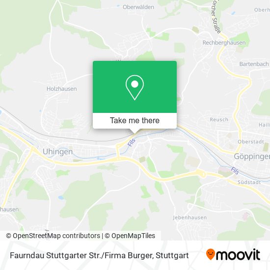 Карта Faurndau Stuttgarter Str. / Firma Burger