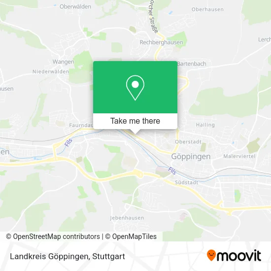 Карта Landkreis Göppingen