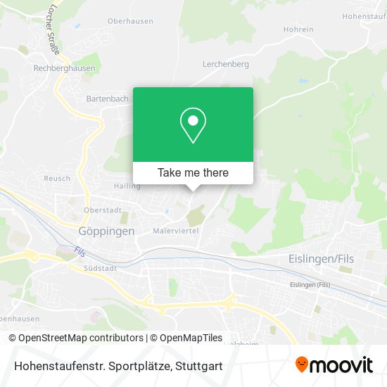 Hohenstaufenstr. Sportplätze map