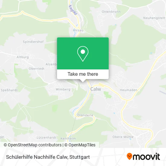 Карта Schülerhilfe Nachhilfe Calw