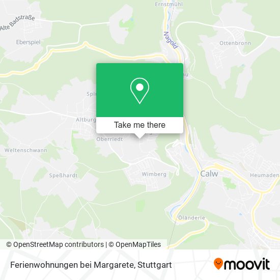 Ferienwohnungen bei Margarete map