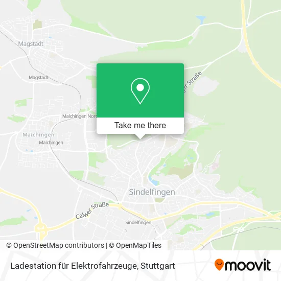 Карта Ladestation für Elektrofahrzeuge