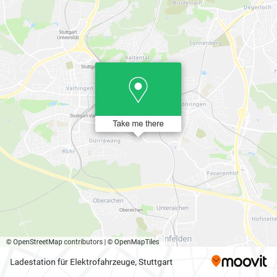 Карта Ladestation für Elektrofahrzeuge