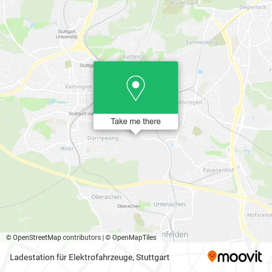 Карта Ladestation für Elektrofahrzeuge