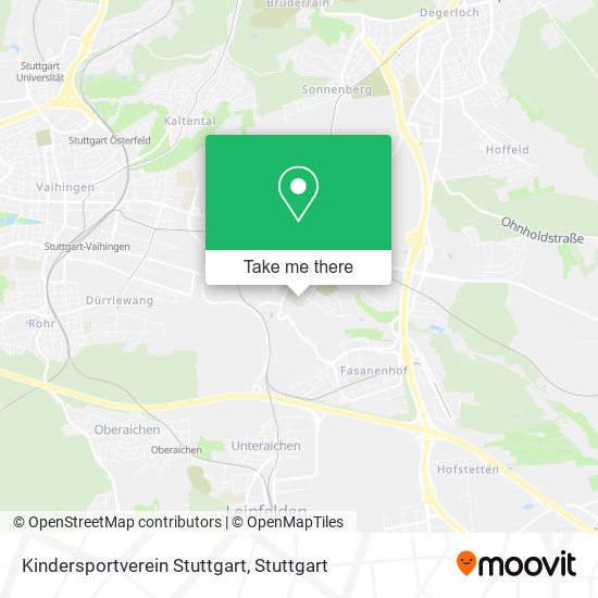 Kindersportverein Stuttgart map