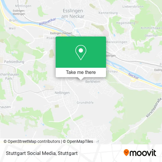 Карта Stuttgart Social Media