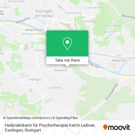 Heilpraktikerin für Psychotherapie Katrin Leibner, Esslingen map