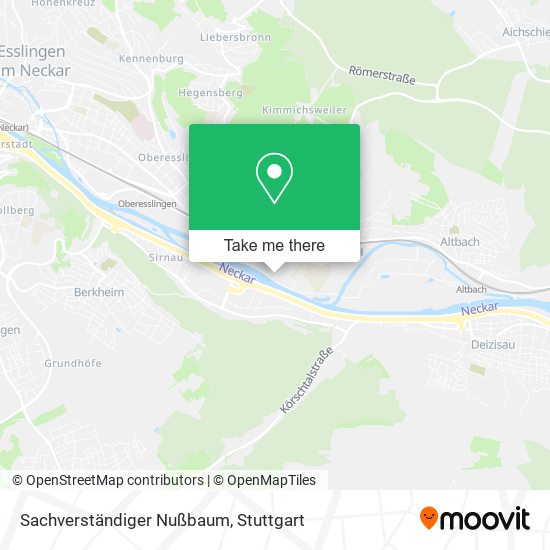 Sachverständiger Nußbaum map