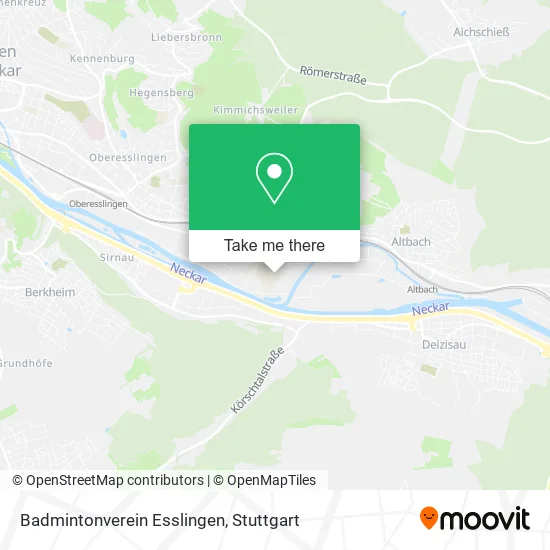 Карта Badmintonverein Esslingen