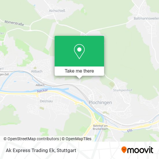 Ak Express Trading Ek map