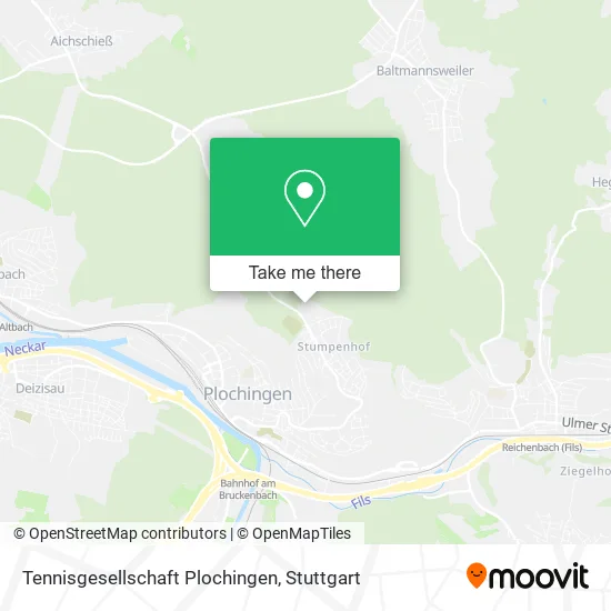 Карта Tennisgesellschaft Plochingen