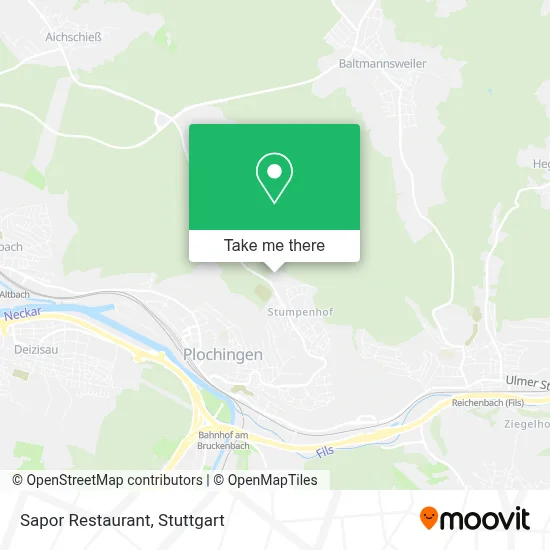 Sapor Restaurant map