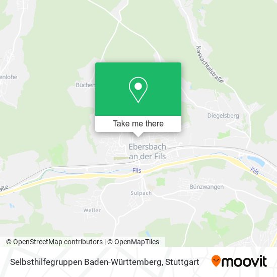 Selbsthilfegruppen Baden-Württemberg map